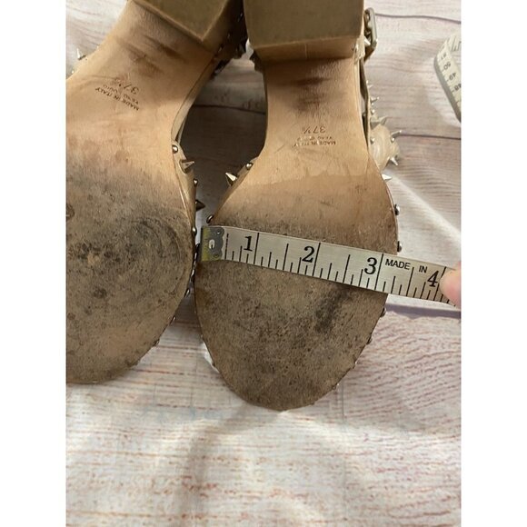 Laurence Decade Women's Studded Open Toe Ankle Booties - 37 1/2 - Picture 10 of 13